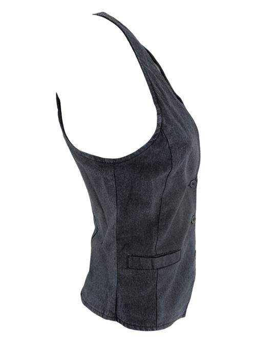 gilet donna denim grigio Atelier Cigala's | RCFW24054-TS06999